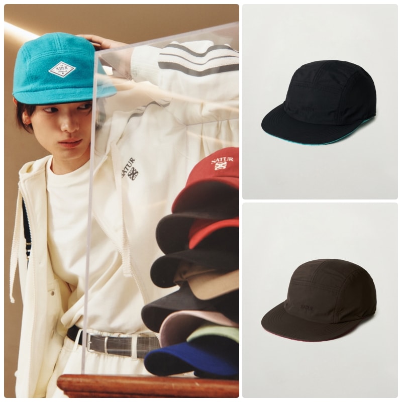 【SATUR】 25FW FLEECE REVERSIBLE CAMP CAP : 2COLORS