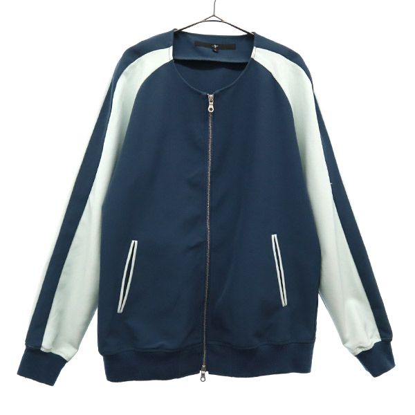 スカジャン 2 ブルー ノーカラー メンズ