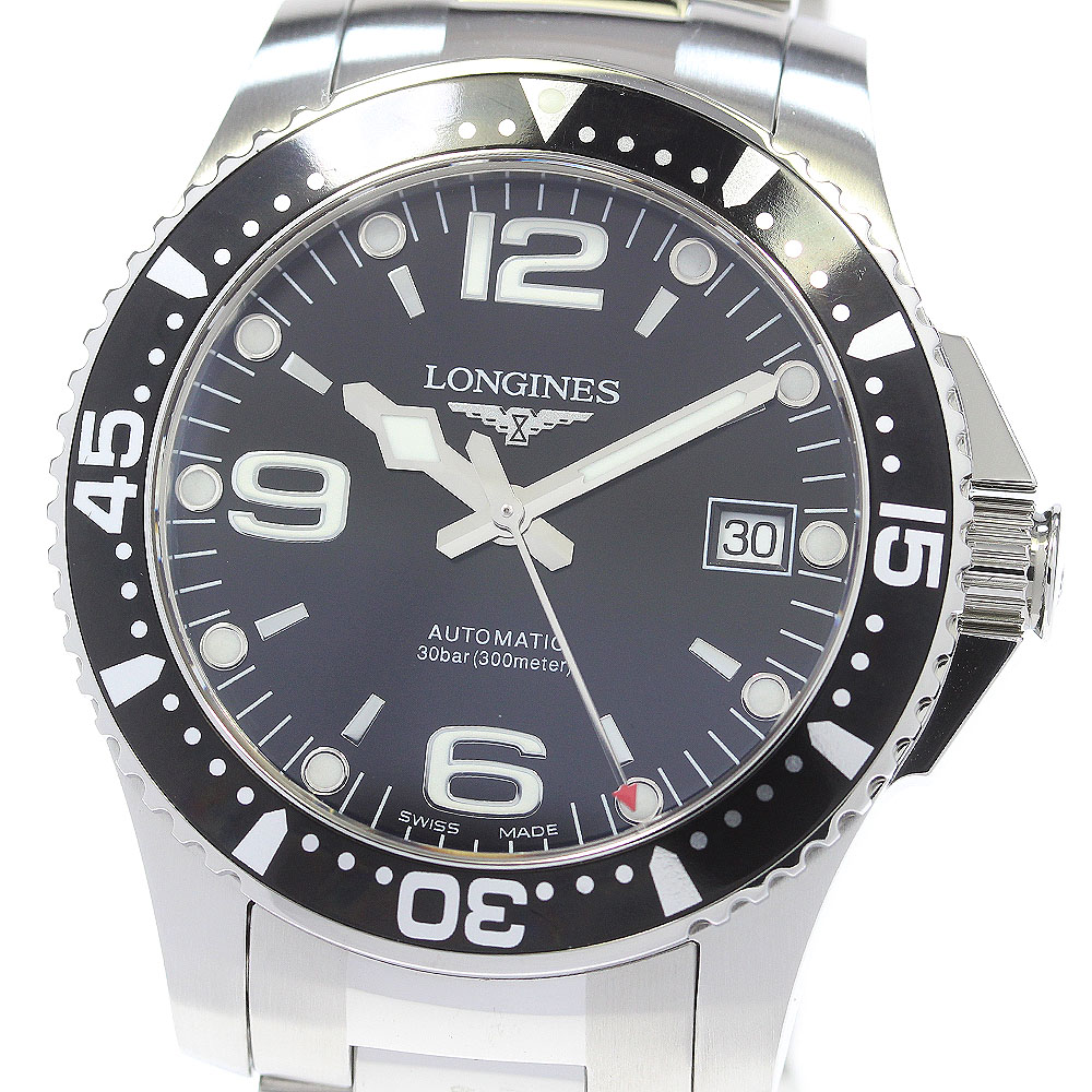 ロンジン LONGINES L3.641.4 ハイドロ コンクエスト スポーツ デイト 自動巻き メンズ 良品 _860595【中古】 62,150円