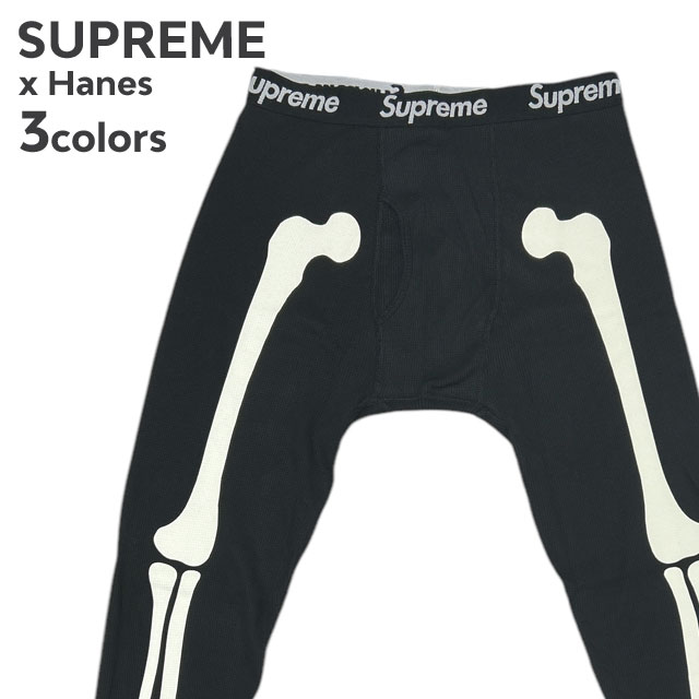 シュプリーム SUPREME x ヘインズ Hanes Bones Thermal Pant(1