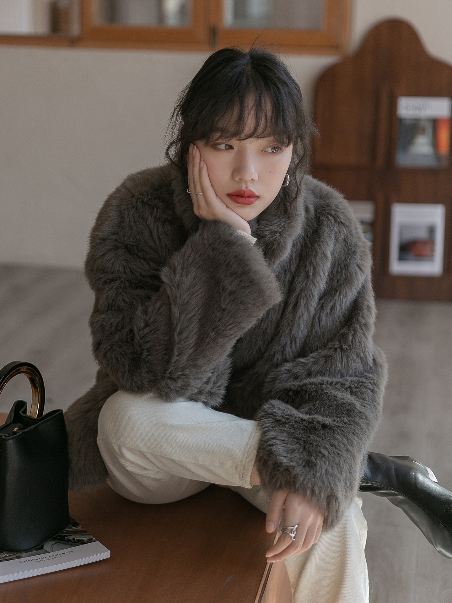 の新作登場最安値挑戦ファーコート25入荷韓国版ゆったり アウター レディース 厚手 防寒 暖かい