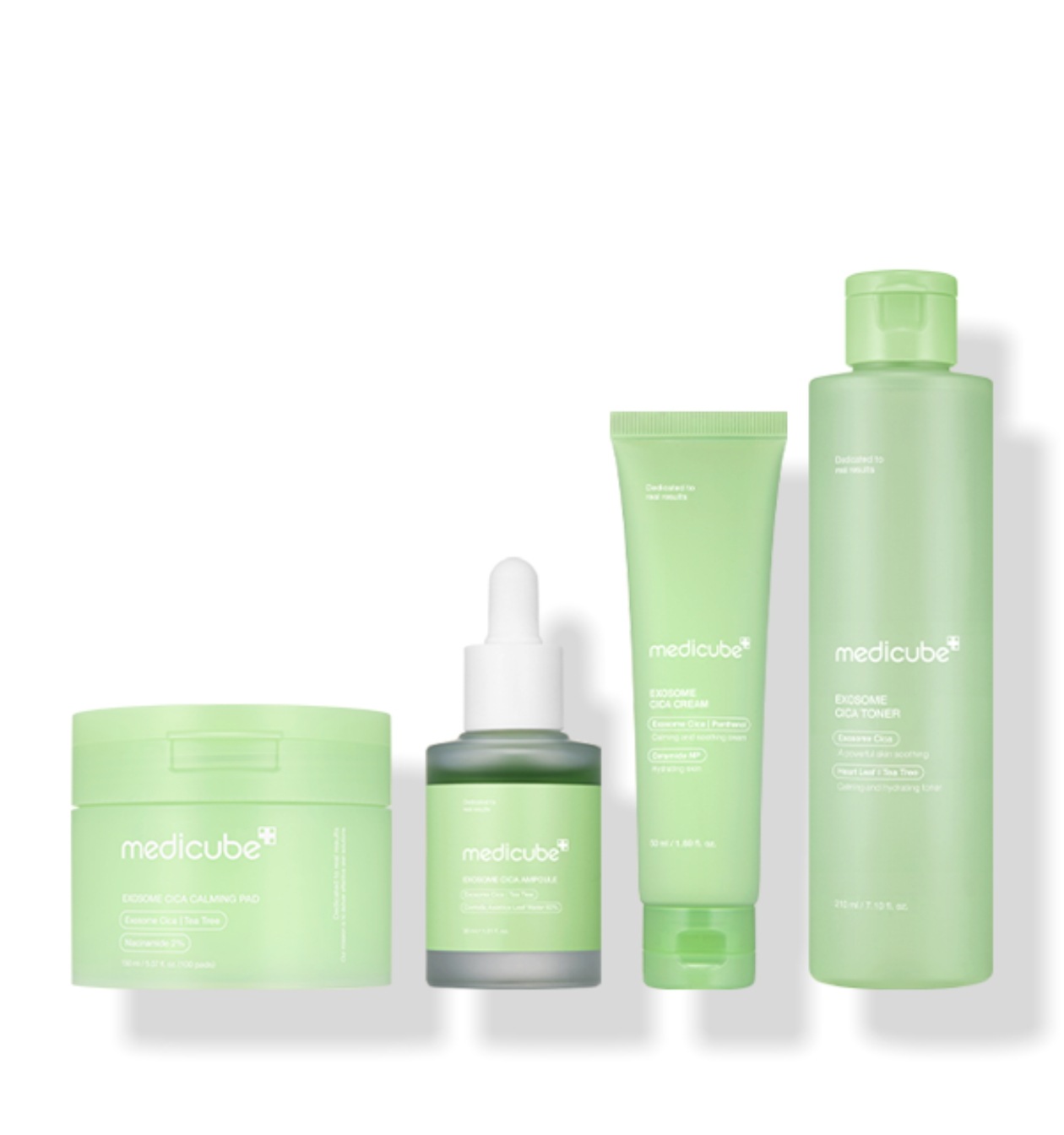 エクソソームシカ 4種セット (敏感性凹凸肌のための鎮静フルケア) + カーミングマスク7枚贈呈