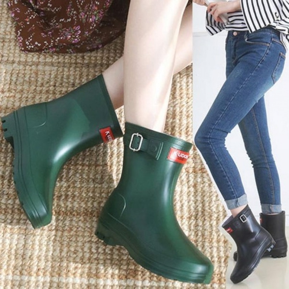 (ニナスパリ) スタイリッシュなベーシックフィットレインブーツ (9J159)
