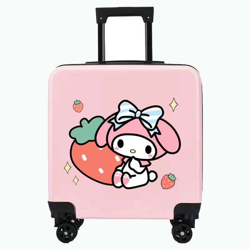 Qoo10] 子供のスーツケース美楽蒂旅行箱いちご熊ク : バッグ・雑貨