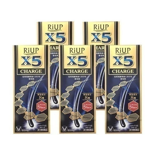 リアップX5チャージ:60mL入×5本 【第一類医薬品】 ご購入後・薬剤師からのメール(Qpost)に必ずご返信ください 【2日以内にご返信がなければキャンセル】発毛 育毛 男性用 ミノキシジル 5個