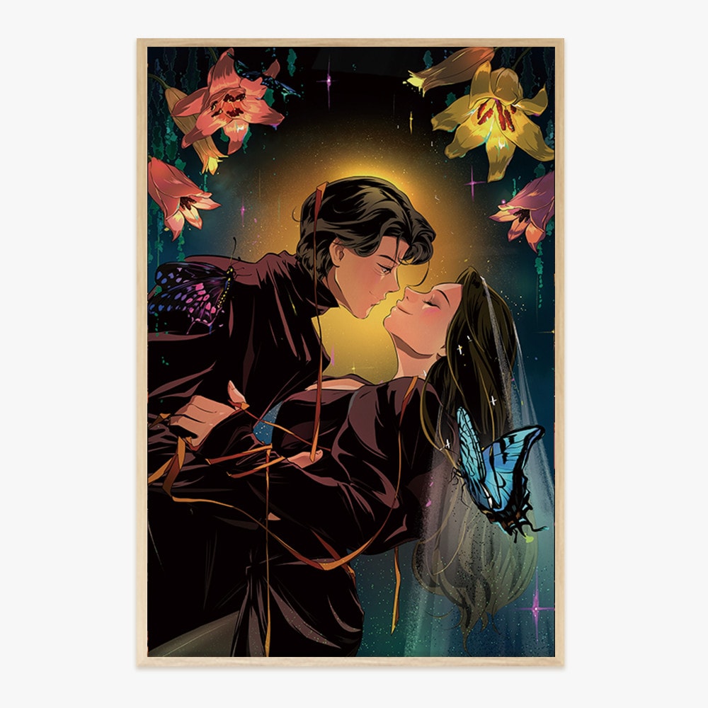 [草花遊び] two_di イラスト 絵 キャンバス アート プリンティング インテリア 額縁 寝室 リビング オフィス プレゼント