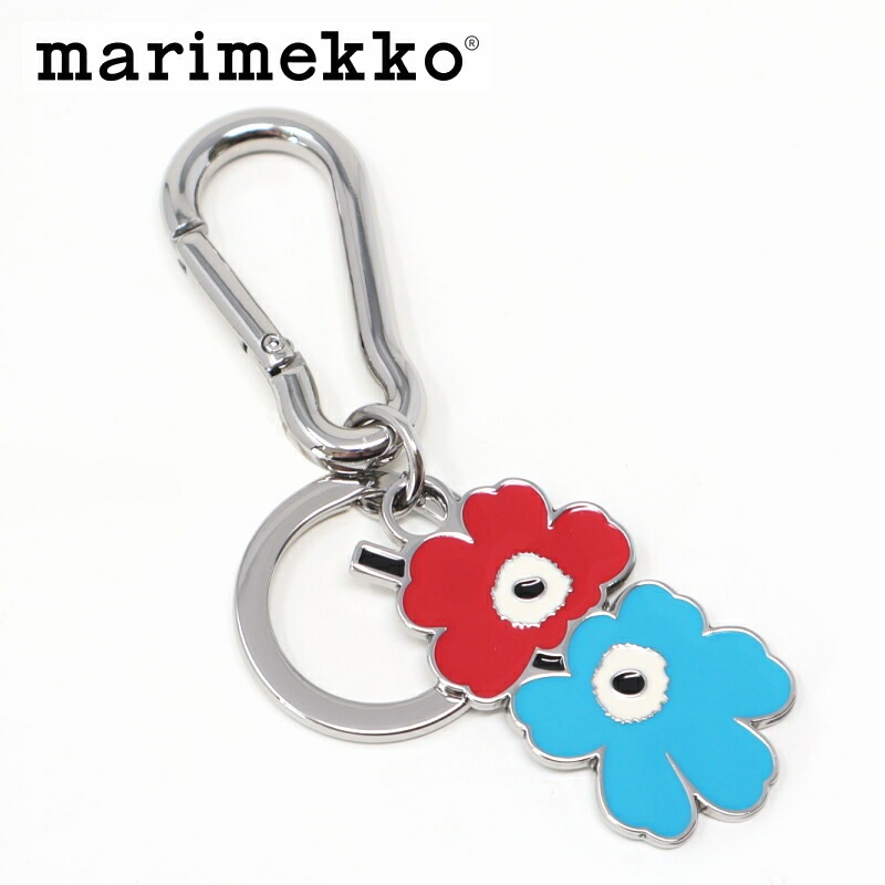 キーチェーン ウニッコ ターコイズ × レッド キーリング No.530(31) Puhallus Unikko I