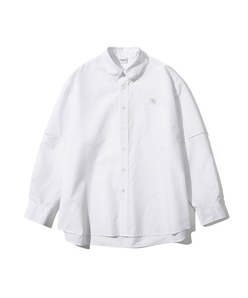 5252 オーアイオーアイ CUT OUT STRIPE SHIRT 韓国正規品 T-SHIRT