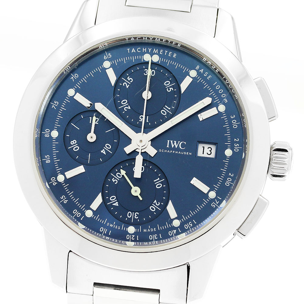 IWC IWC SCHAFFHAUSEN IW380802 インジュニア クロノグラフ デイト 自動巻き メンズ 箱・保証書付き_908452【中古】