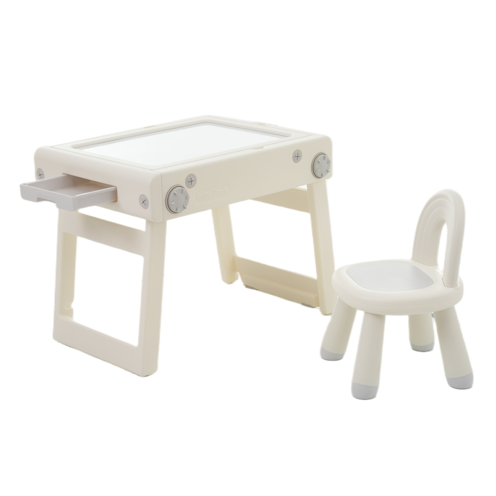 キッズデスク チェア&デスクセット 折りたたみ 磁力ホワイトボード ブロックテーブル 変身できる 多機能 子供用テーブル 子供机 テーブルセット 学習デスク 机 たためるキッズテーブル 子供チェア G