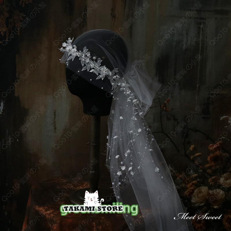 品質保証 ウェディングベール ジュリエットベール ジュリエットキャップ ミディアムベール ル リボン フラワー レース ウエディングベール 結婚式 花嫁 二次会