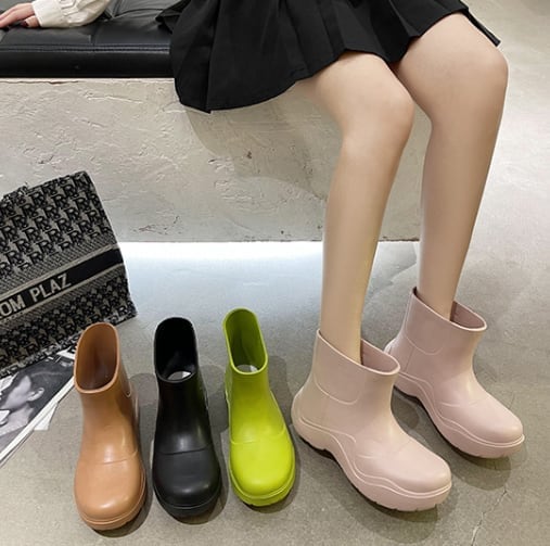 シューズ 靴 長靴 レインブーツ ショート丈 ビビットカラー かわいい 大人可愛い きれいめ シンプル カジュアル 大人 おしゃれ お洒落 かっこいい ガーリー 女っぽ 女の子 雨 レイングッズ ls