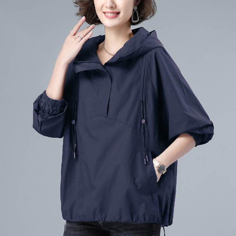 【本日限定SALE】トップス パーカー ミディアム丈 長袖 ポケット フード付き 薄手 かわいい きれいめ シンプル 大人 上品 おしゃれ かっこいい レトロ こなれ感 ラフ メンズライク 個性的 6,495円