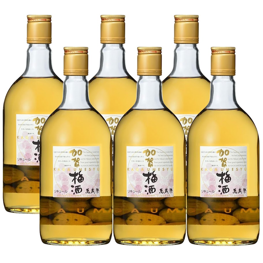 【送料無料】萬歳楽 加賀梅酒 720ml6本【北海道沖縄県東北四国九州地方は必ず送料が掛かります】