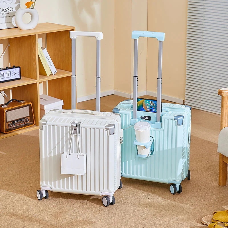 【急速出荷!】女性用搭乗トロリーケースインチ多機能スーツケースの新モデル男性用小型軽量搭乗パスワードスーツケース