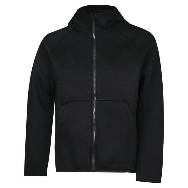 男子ハイネックテックネオプレンフード付きジップアップジャンパー NE-JUA-Q012-ブラック