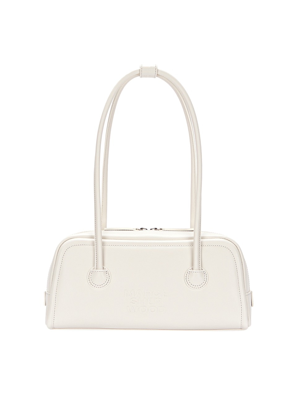 【MARGESHERWOOD】 SOFT BAGUETTE BAG : CREAM PLAIN