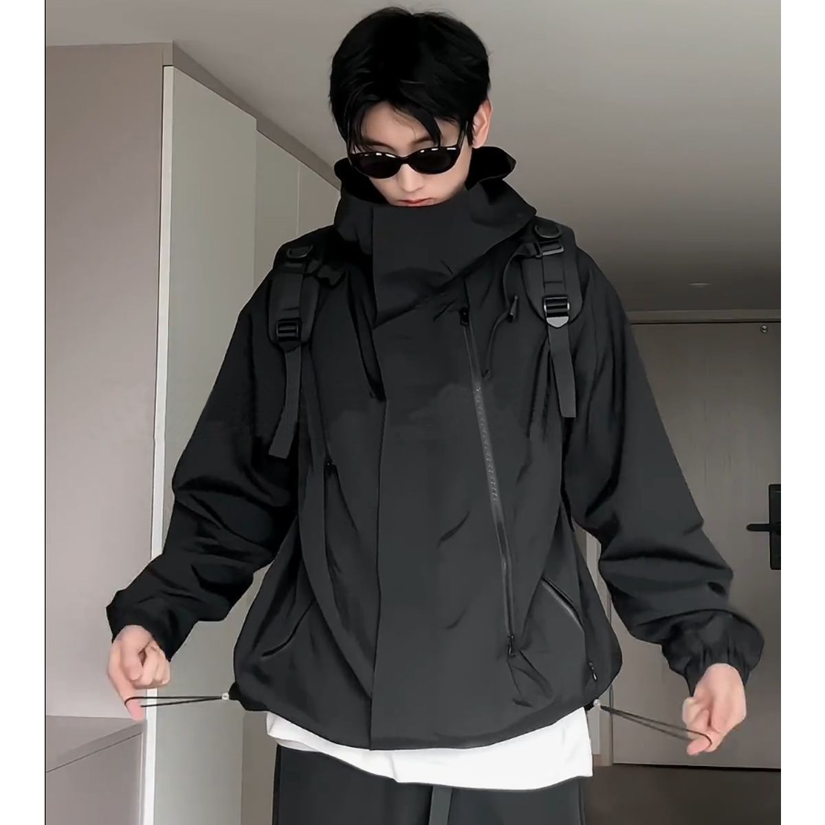 学生用3in1アウトドアジャケットメンズウィンドブレーカー機能ジャケットアメリカンスタイルの秋冬用ハンサムボーイズ服