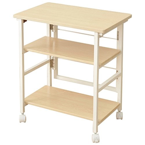 サイズ：奥行38 山善 サイドテーブル(折りたたみ) 幅57*奥行38*高さ65cm A4対応 スト