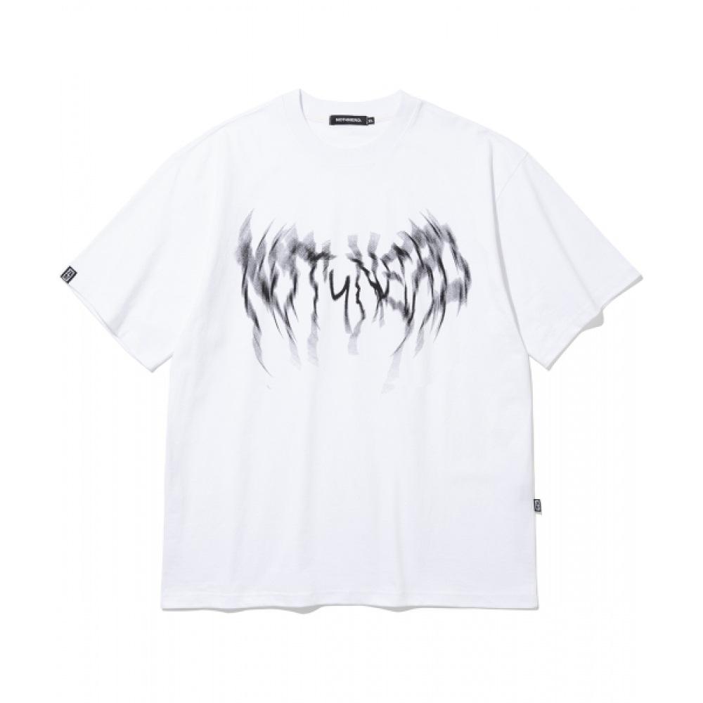 NOT4NERD サンダーブラーロゴ Tシャツ-ホワイト