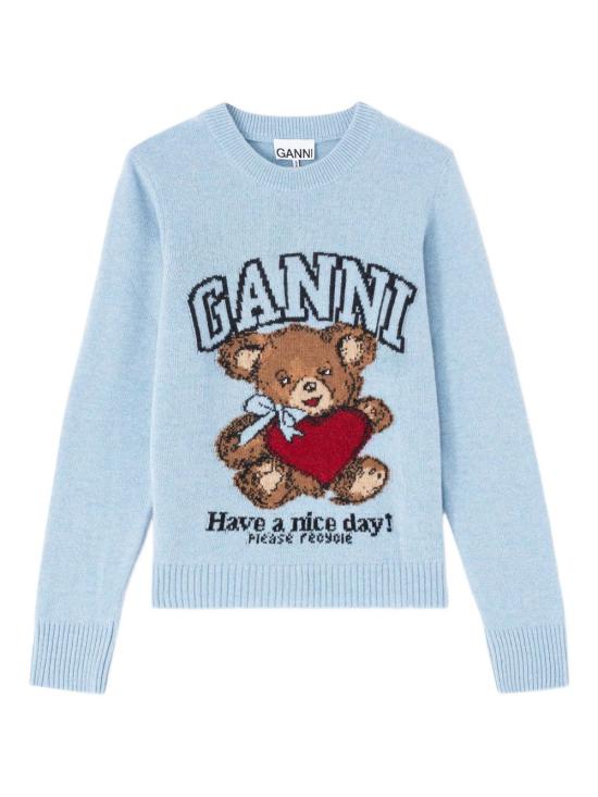 GANNI Women Sweater A1070047 646 Clear Blue