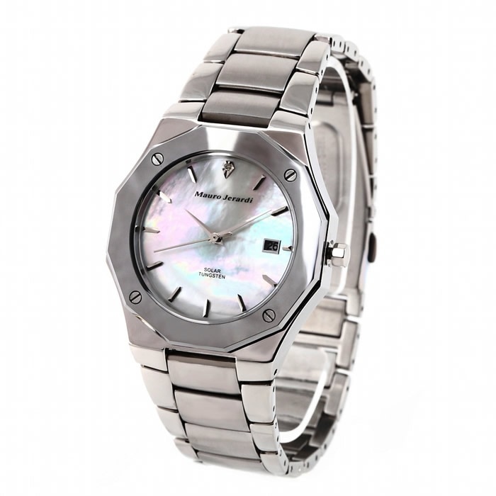 腕時計 ソーラー 1Pダイヤ タングステン カレンダー MJ032-4 10,784円