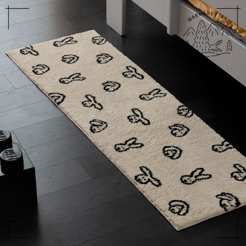 WARMGREYTAIL バニーバニー ラグマット 140x45cm ウォームグレーテイル 韓国人気