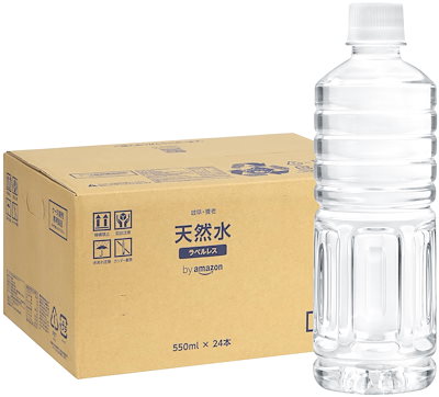 他サイト： by Amazon 天然水 岐阜・養老 ラベルレス 550ml ×24本の商品画像