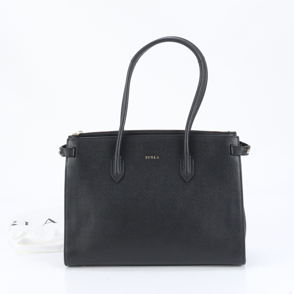 美品 PIN ピン レザー トート バッグ 肩掛け ショルダー ハンド 婦人 A4 レディース RUE CQ17-7 中古