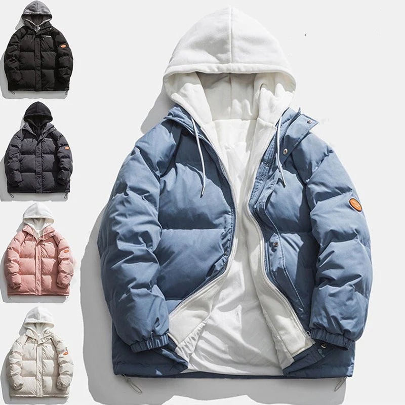 ドッキング 中綿ジャケット メンズ ダウン綿コート 冬服 大きいサイズ あったか 防寒 防風 ジップ