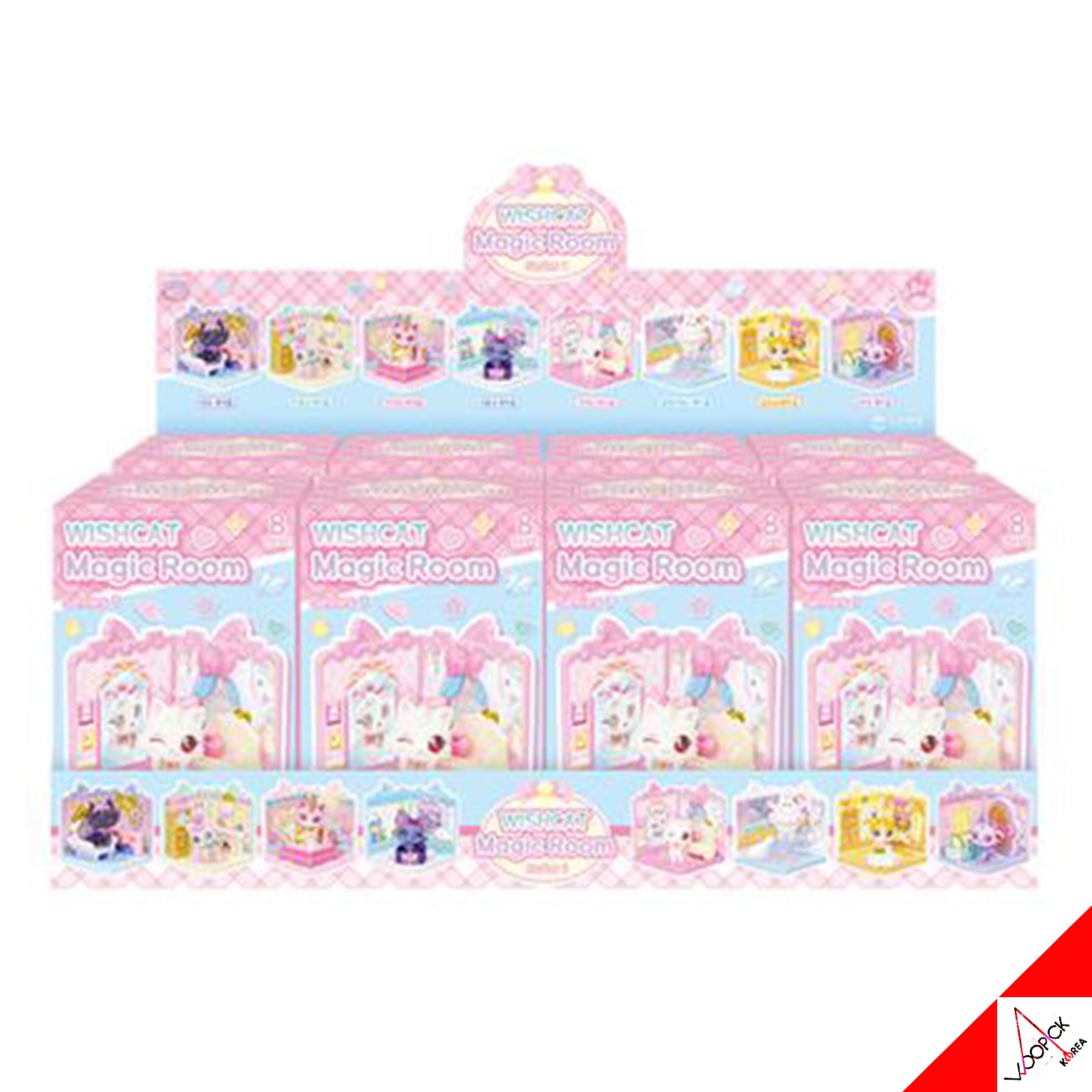 [関税込み] ウィッシュキャット/マジックルーム/フィギュア/Vol.1/8種ランダムボックス/フルセット/韓国アニメ/韓国玩具/正品/2026