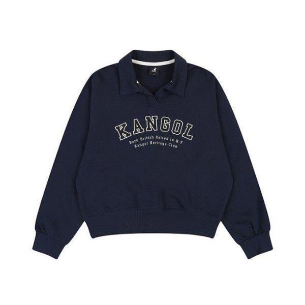 M 長袖Tシャツ CQK KQFW-RT17690NV ウィメンズ カレッジ アスリート スウェット 1769 ネイビー