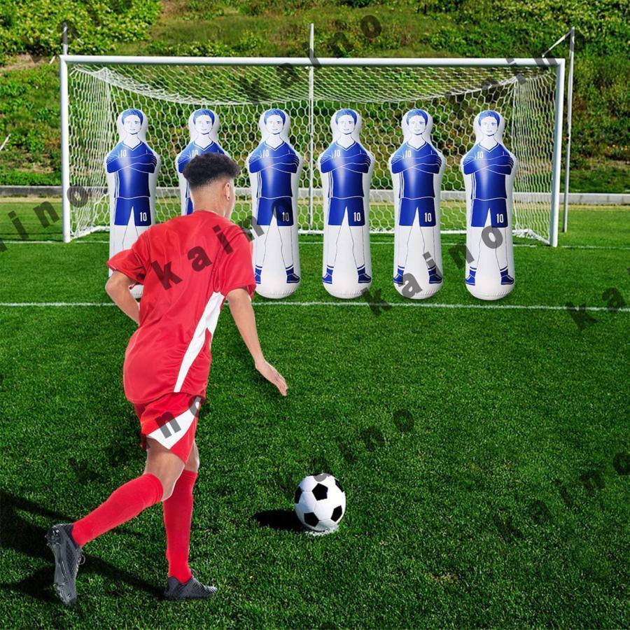サッカー ダミー 人形 160cm フリーキック練習 ディフェンダートレーニング インフレータブル マネキン フットサル コーナーキック ドリブル パス トレーニング
