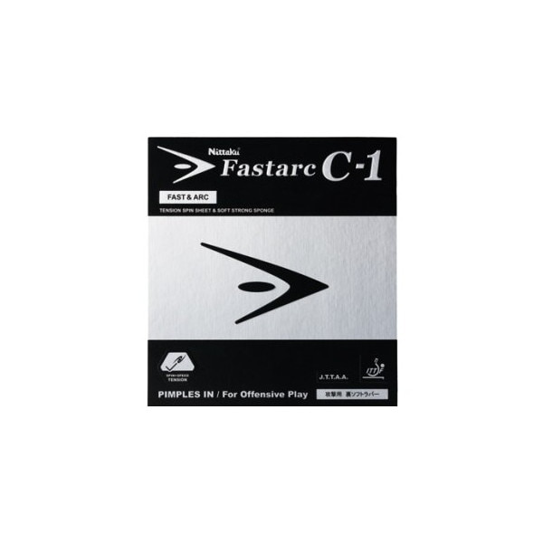 ファスタークC1 レッド 中 [卓球ラバー]