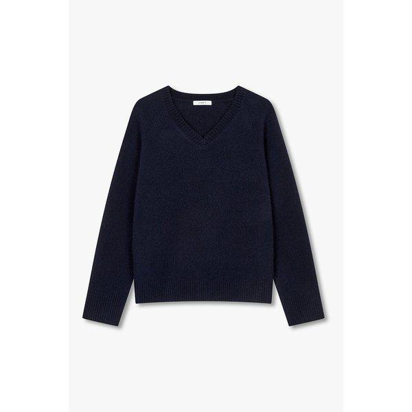 [MEN] ラグラン Vネック プルオーバー ニット 9155452C01056