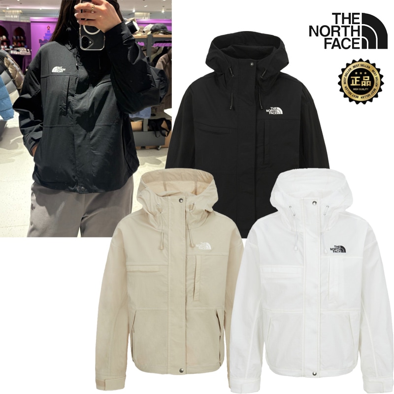NJ3BS30 WS VENTRA JACKET 26SS新作 フードウインドブレーカー 軽量 ユーティリティポケット 春夏 デイリー アウトドア 韓国 コーデ提案 デニム スラックス レディース
