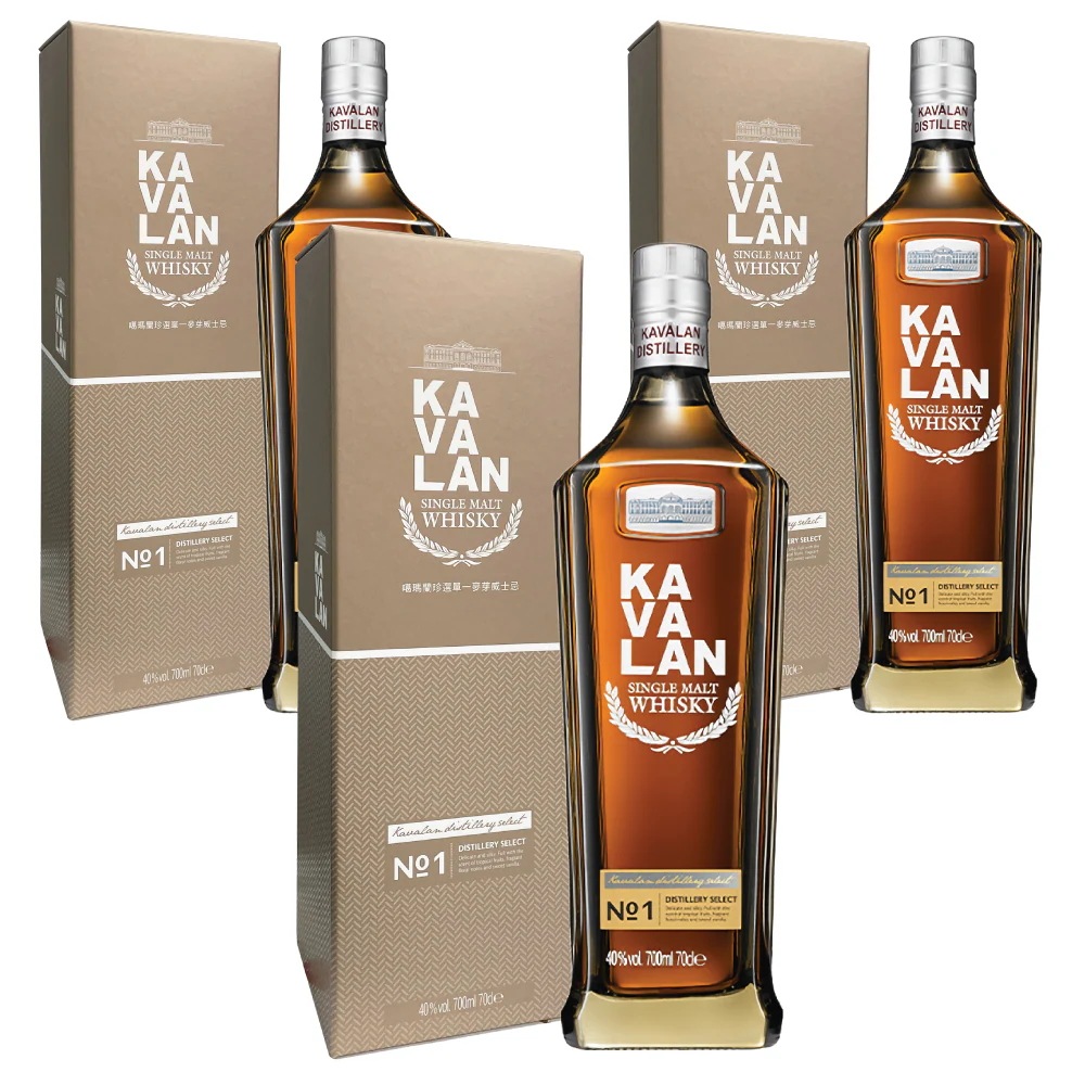 カバラン ディスティラリーセレクト No.1 3本セットト 700ml / ギフトBox入り 台湾ウィスキーの定番 Kavalan Distillery Select No.1