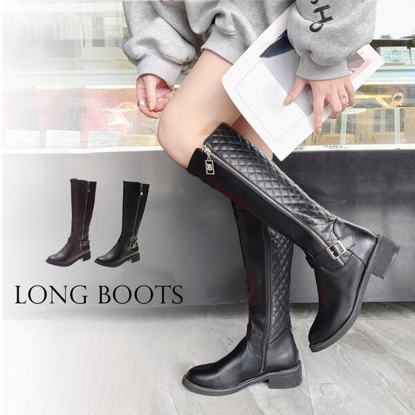 ニーハイブーツladiesレデイースレディスニーハイロングブーツブーツジョッキーブーツローヒール