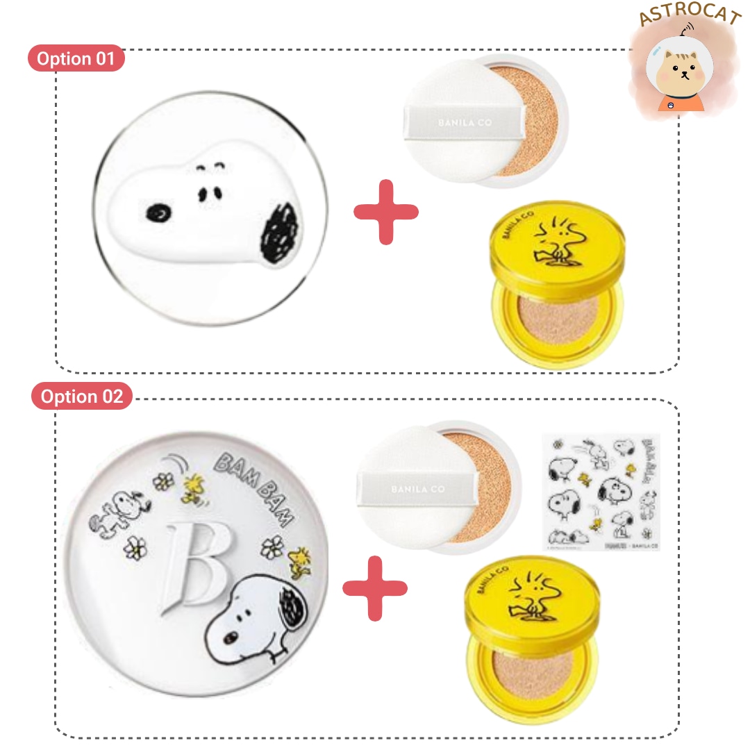 [PEANUTSエディション]PEANUTS企画限定Covericious Ultimate White Cushion_2種類(3色,7色)PEANNUTSコラボ スヌーピークッションファンデ