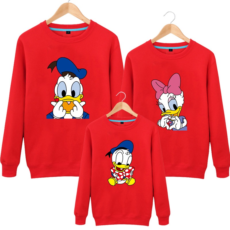 新作 7色親子ペア ディズニー ドナルドダックトレーナー 韓国 レディースファッション ママと娘 おそろい服 親子服 家族お母さん子 父と息子 お揃い服 ペアルックカップル 子供服パーカー Blog Casaescola Com Br