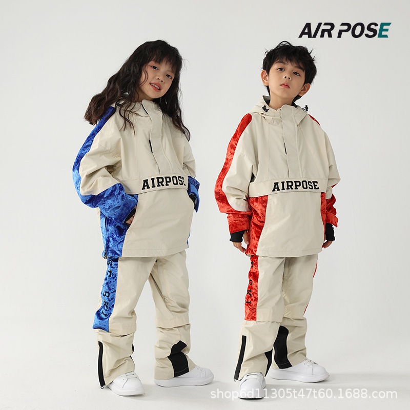 2025子供用スキースーツヒップホップベビースキースーツシングルボードダブルボード暖かい防水スーツ