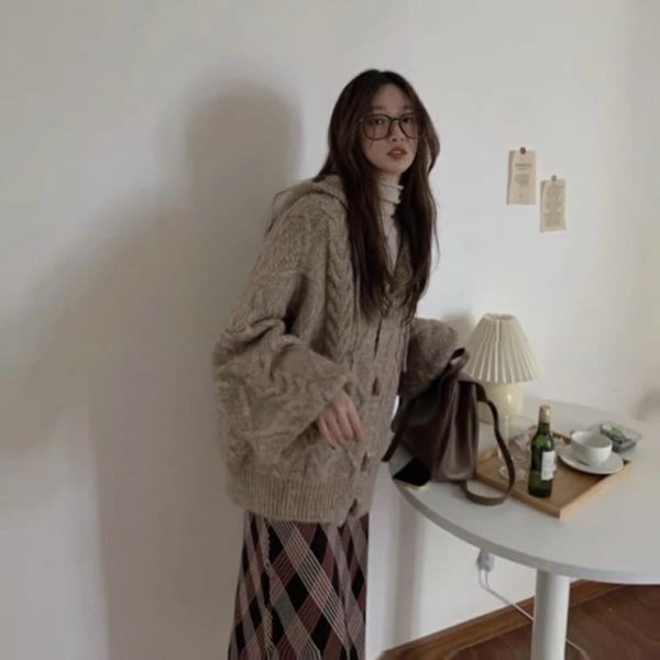 レディース カーディガンニットカーディガン長袖 アウター セーター ニットセーター かわいい オシャレ通学 秋 冬 春 JK制服 ボダン付き 学院風