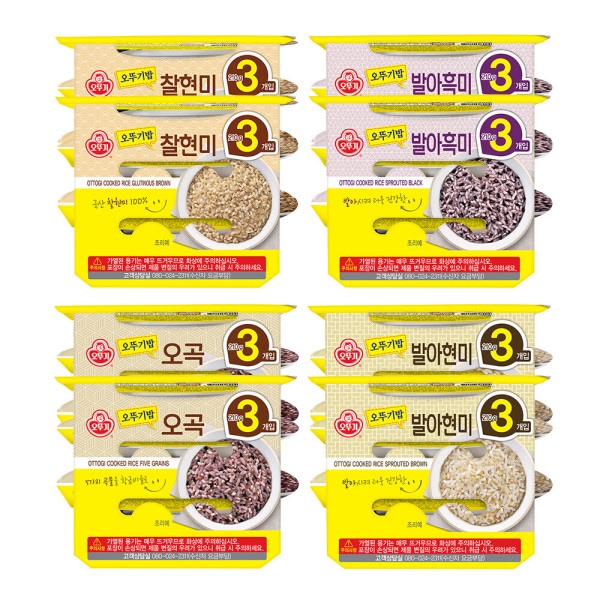 オットゥギ 雑穀ご飯 4種 企画（全24入）/ 発芽玄米 発芽黒米 5穀 チャル玄米