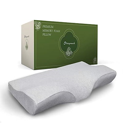 他サイト： Sleepeach まくら 低反発枕 pillow ジャストフィット カバー洗濯可 60*34cm*7-11cm 大きめの商品画像