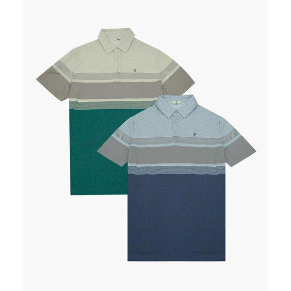 リネンライクストライプ半袖TシャツPPTS2904