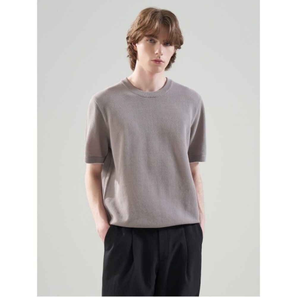 （ロガディス）リラックスラウンドセーター-ベージュ（RY4351CL2A）