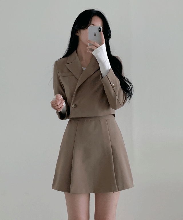 [set] オータムムード モダン ツーピース