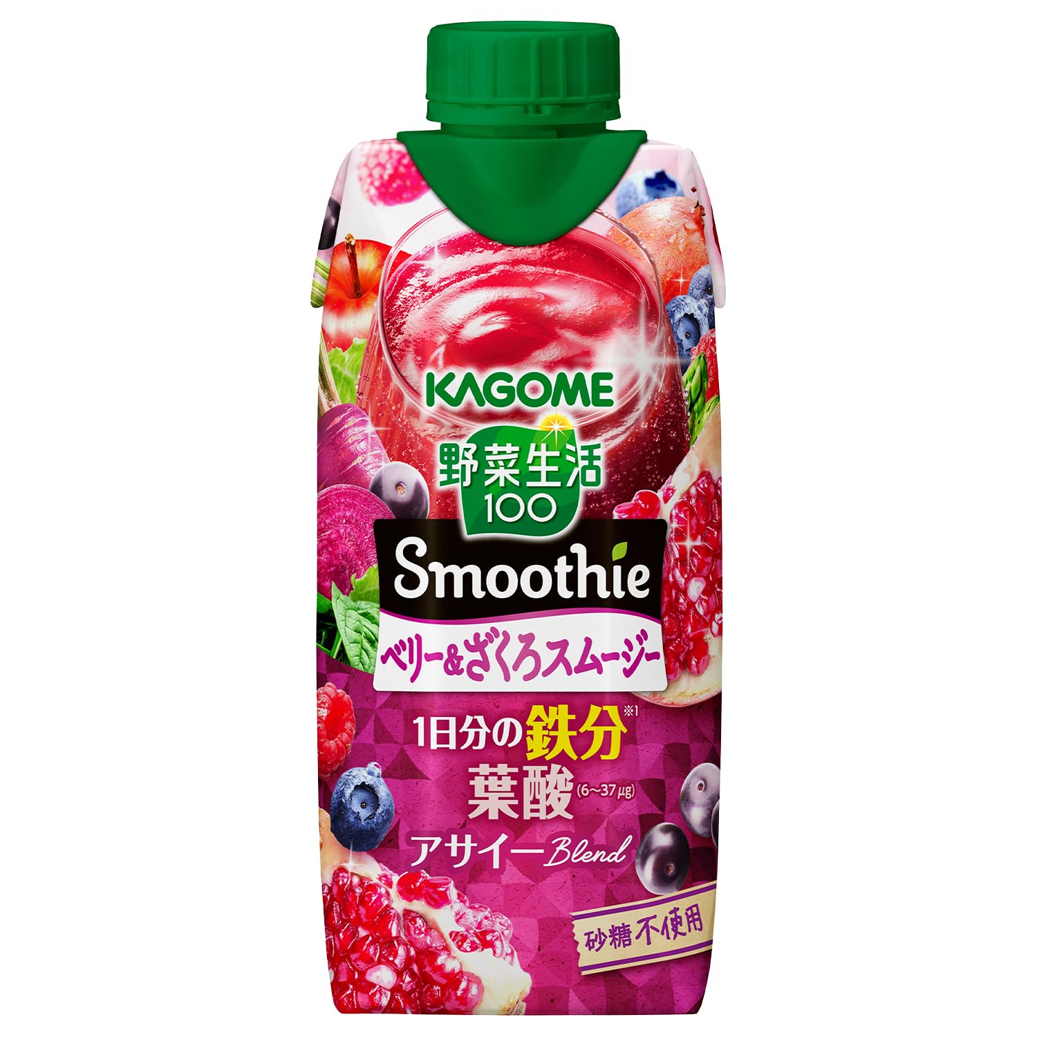 カゴメ 野菜生活100 Smoothie（スムージー） ベリー＆ざくろスムージー 330ml×12本