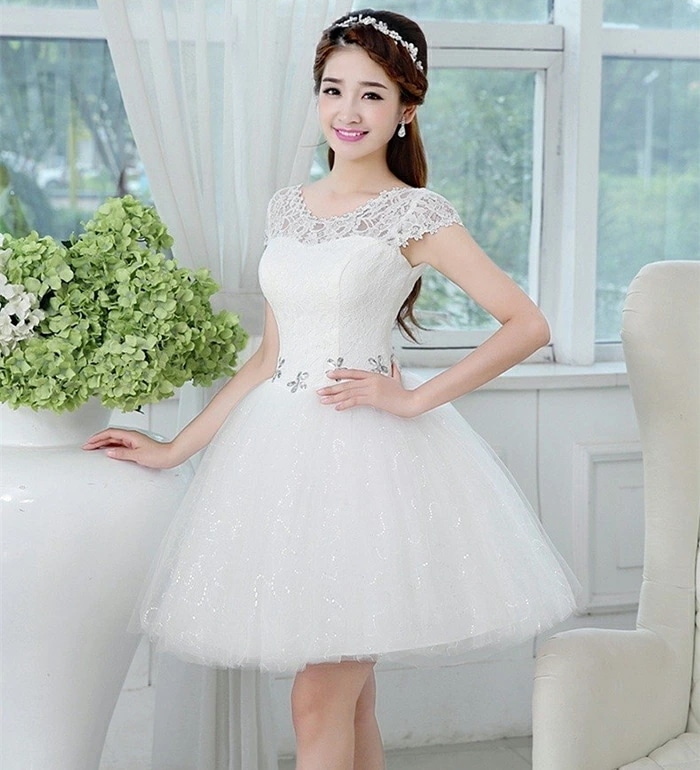 店長おすすめ新作ウエディングドレス 二次会 ミニドレス 花嫁 ドレス ブライダル ショートドレス ウェディングドレス 結婚式 エンパイア パーティードレス カラードレス 大きいサイズ 小きいサイズ 披
