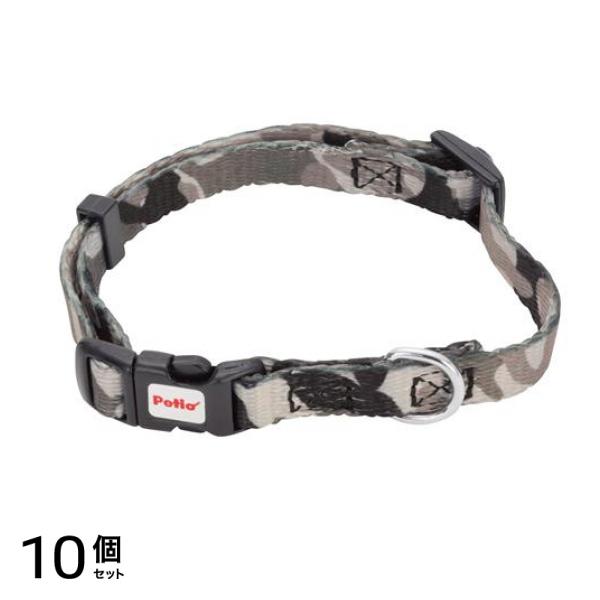 ペティオ ARF. アルファッション 迷彩カラー S 小型犬用首輪 グレー 1本入 (W57240) 10個セット